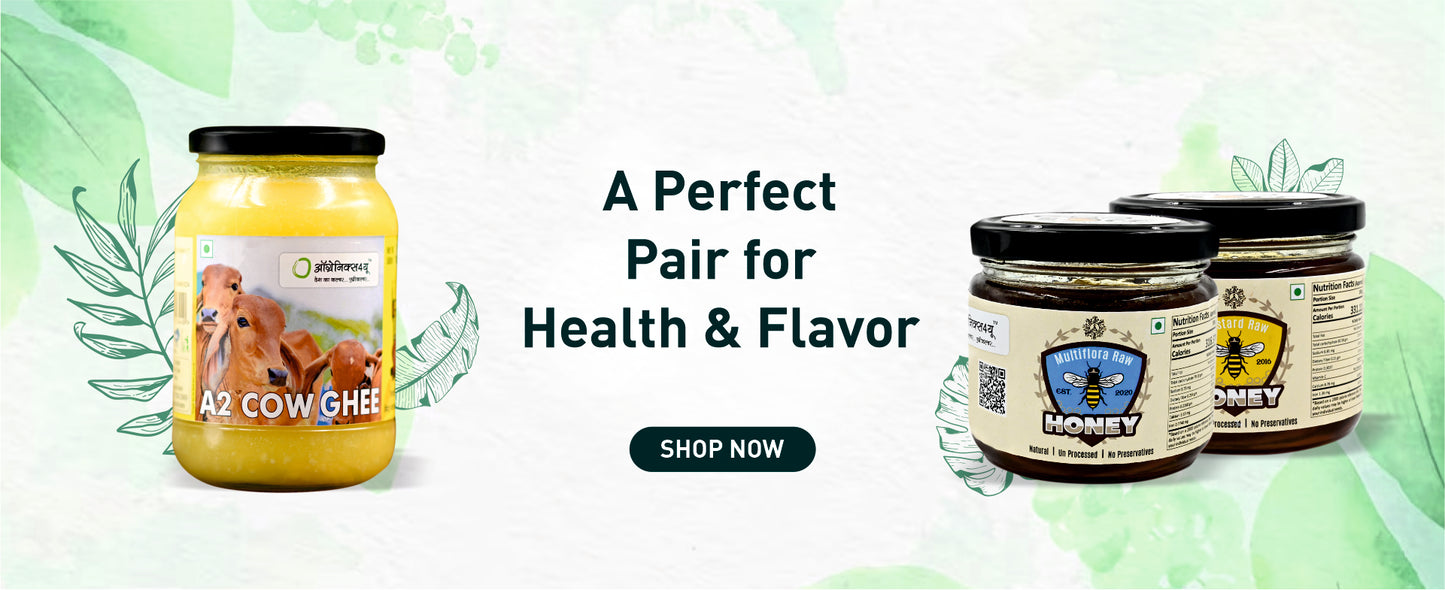 Organics4U’s Festive Gift Hamper |4 Varities of Honey with a Postcard | Diwali Honey Pack for Employees | Diwali Gift Items | Gifts for Family and Friends Corporate Office Clients