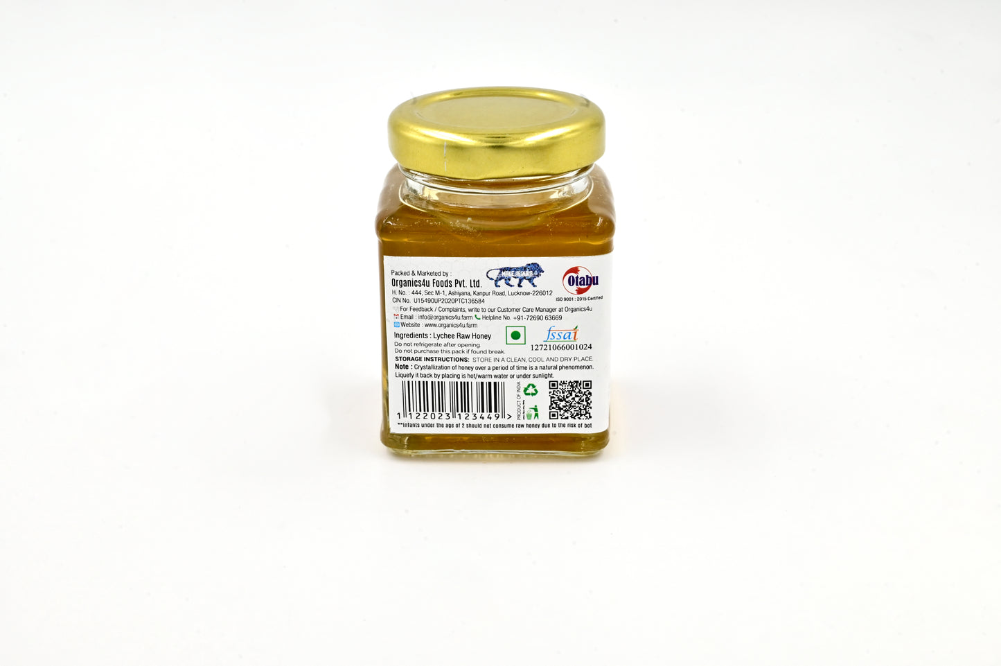 Appetizing Lychee Raw Honey by Organics4U - 100% Natural & Organic from Fresh Lychee Flowers - Unprocessed, Unfiltered, Unpasteurized Lychee Honey