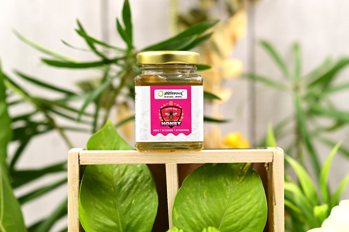 Appetizing Lychee Raw Honey by Organics4U - 100% Natural & Organic from Fresh Lychee Flowers - Unprocessed, Unfiltered, Unpasteurized Lychee Honey