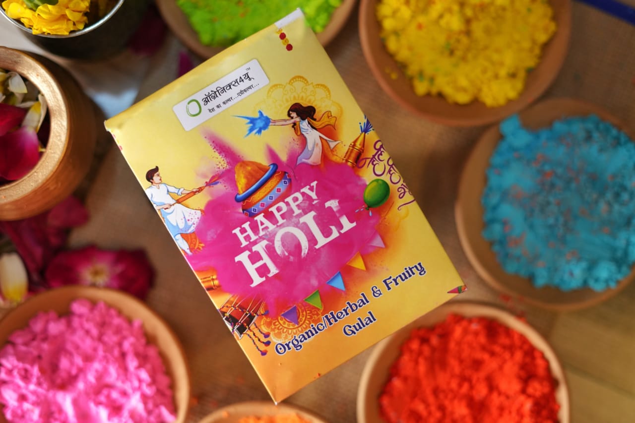 Organics4u Herbal & Fruity Gulal | 100 Gram