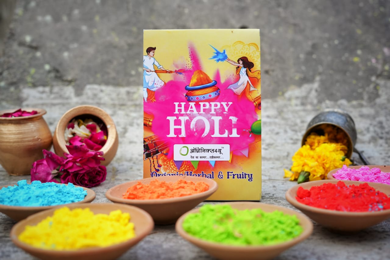 Organics4u Herbal & Fruity Gulal | 100 Gram
