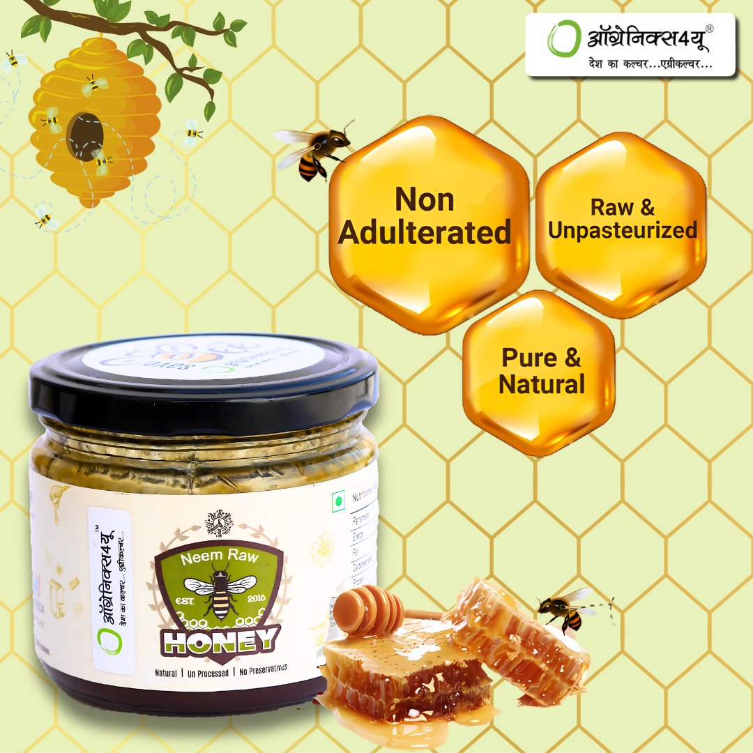 Neem Raw Honey - 100% Natural & Pure
