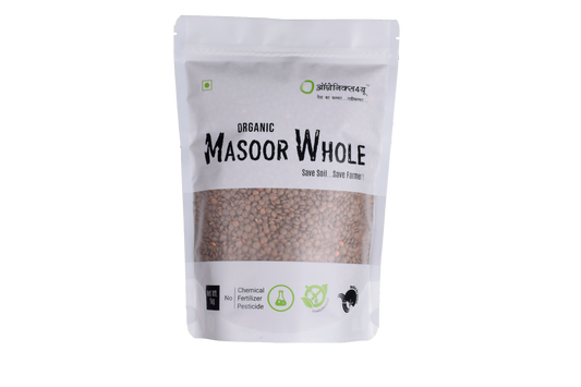 Organic Masoor Whole - Pure Goodness in Every Bite!
