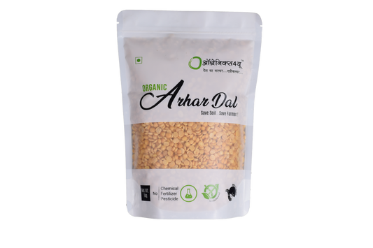 Organic Arhar Dal - Free & Unpolished Dal - Hand pounded Arhar Dal - Protein Rich