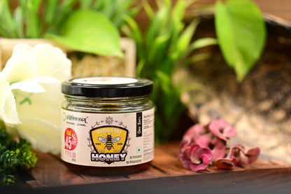 Delicious Mustard Raw Honey by Organics4U - 100% Pure & Natural, Unprocessed & No-preservatives, No Additives & Ethically Crafted