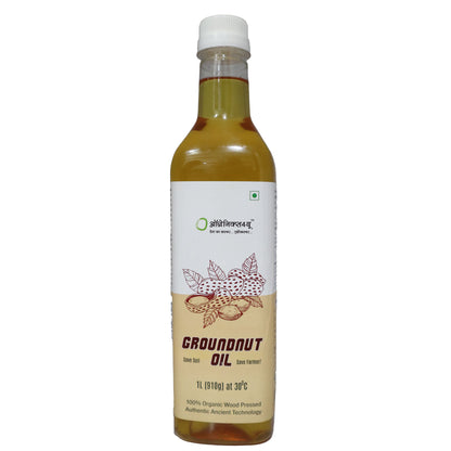 Pure Organic Groundnut Oil - Naturally Cholesterol Free - Multipurpose Usage - Purity in Every Drop