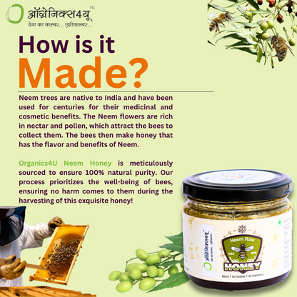 Neem Raw Honey - 100% Natural & Pure